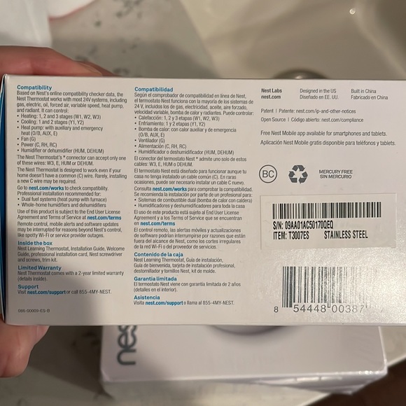 Nest thermostat - learning thermostat - Picture 2 of 2